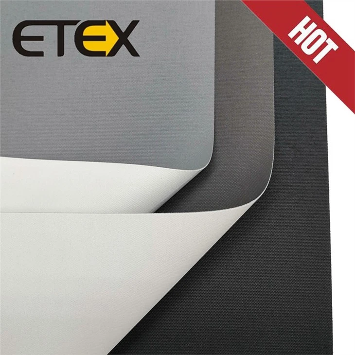 Blackout roller blind fabric